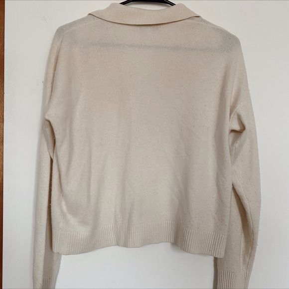 SOLD ON DEPOP Intermix White Cashmere sweater - Picture 4 of 5